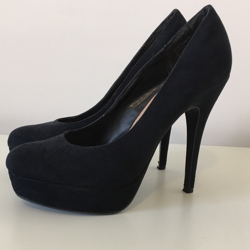 LC Lauren Conrad - Suede Platform Heels - 7.5